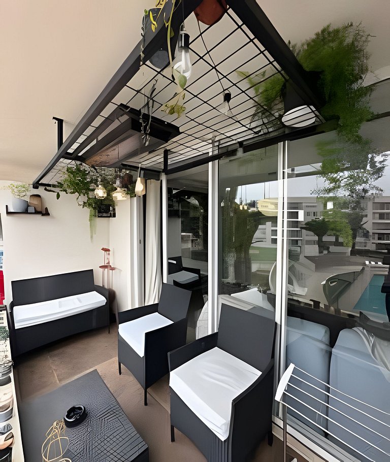 Jardines con vista al mar