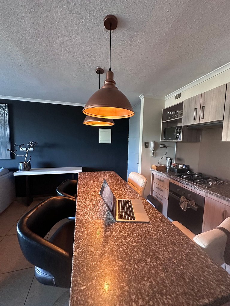 Jardines con vista al mar